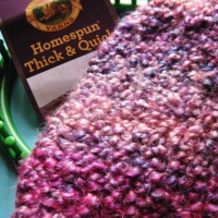 Homespun Thick and Quick Garter Stitch Hat Pattern for the Knifty Knitter Round Loom